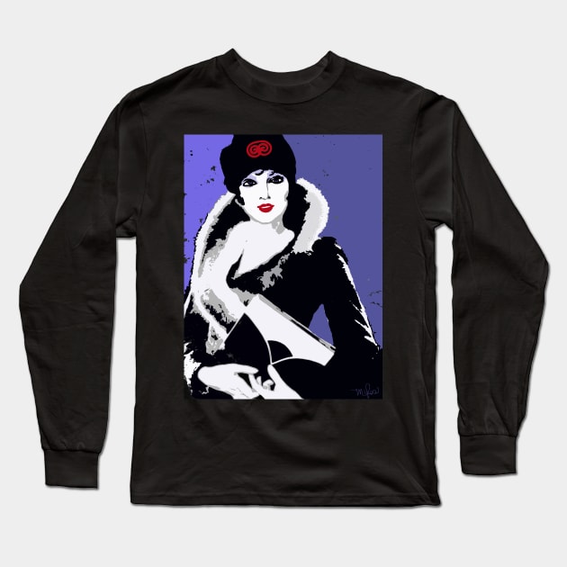 Femme Fatale C1930 Premeditated Beauty Long Sleeve T-Shirt by Overthetopsm